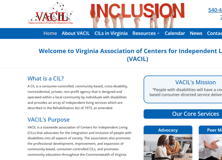 Miniatura del sitio web de los Centers for Independent Living