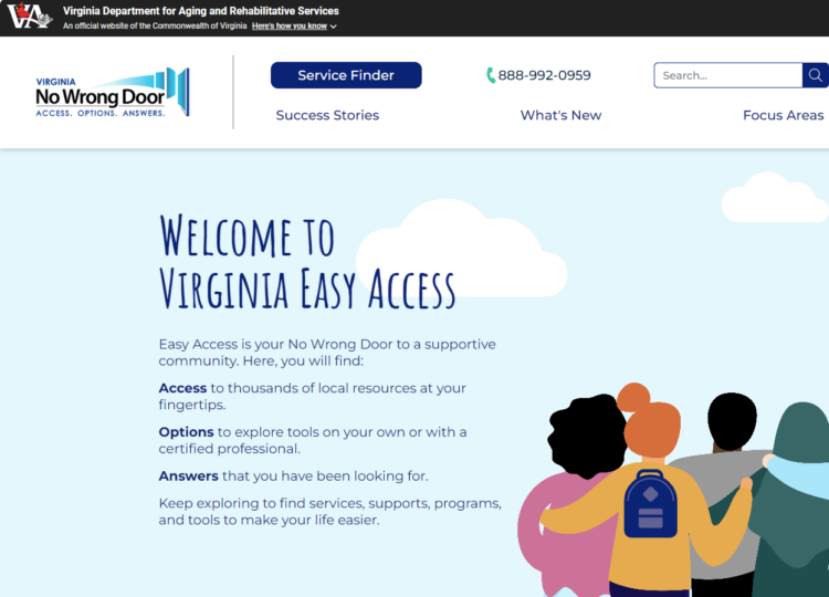 Miniatura del sitio web Virginia Easy Access