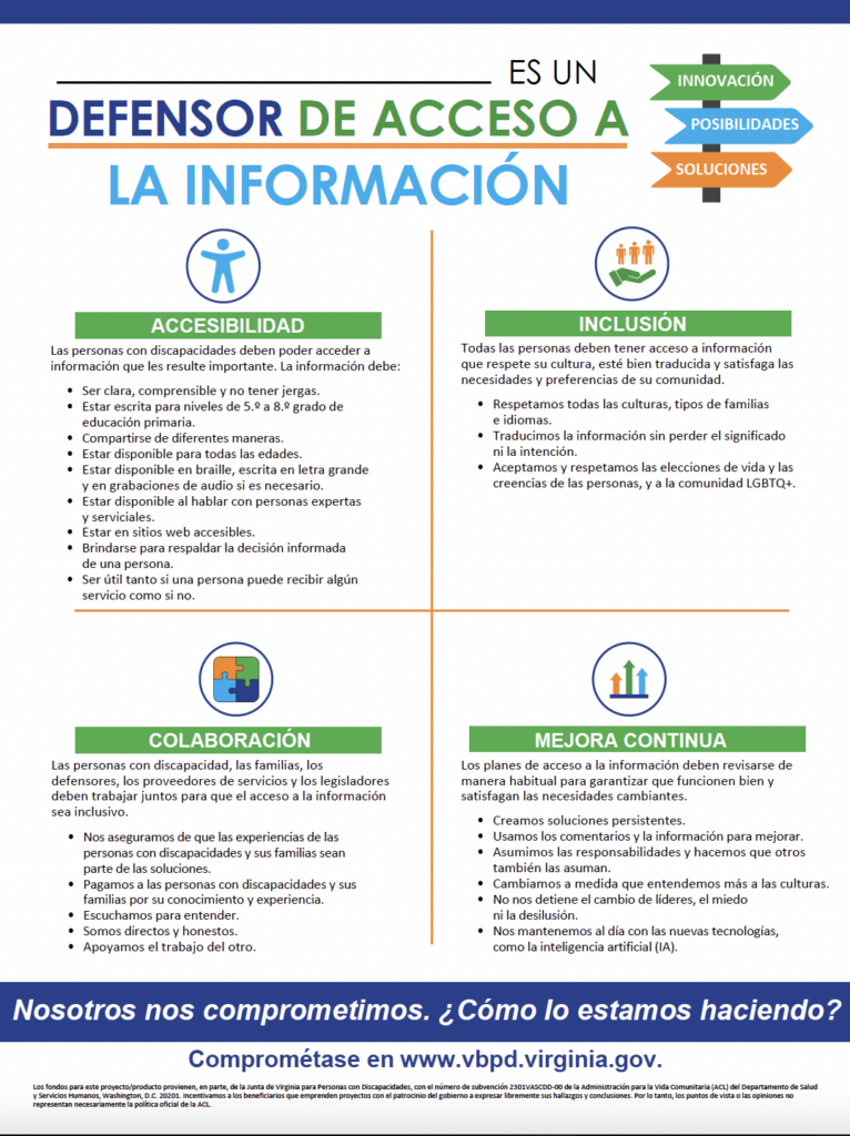 Acceso a la información Póster del Campeón en español